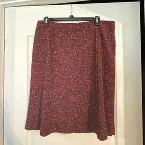 Loft paisley skirt